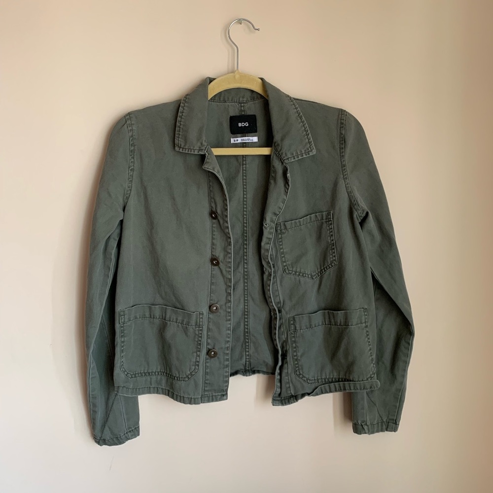 BDG Urban Outfitters Army Green Denim Jacket
